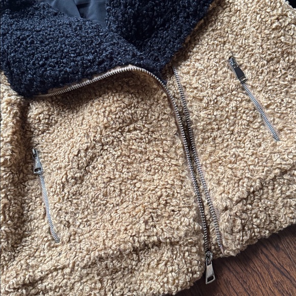 Nine West Women's Moto Sherpa Bomber Jacket - Picture 5 of 6